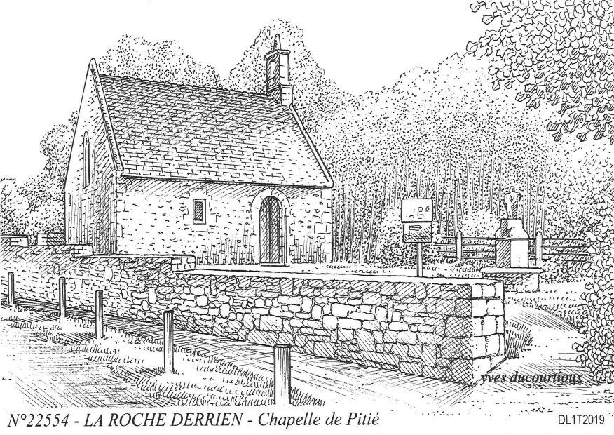 N 22554 - LA ROCHE DERRIEN - chapelle de piti